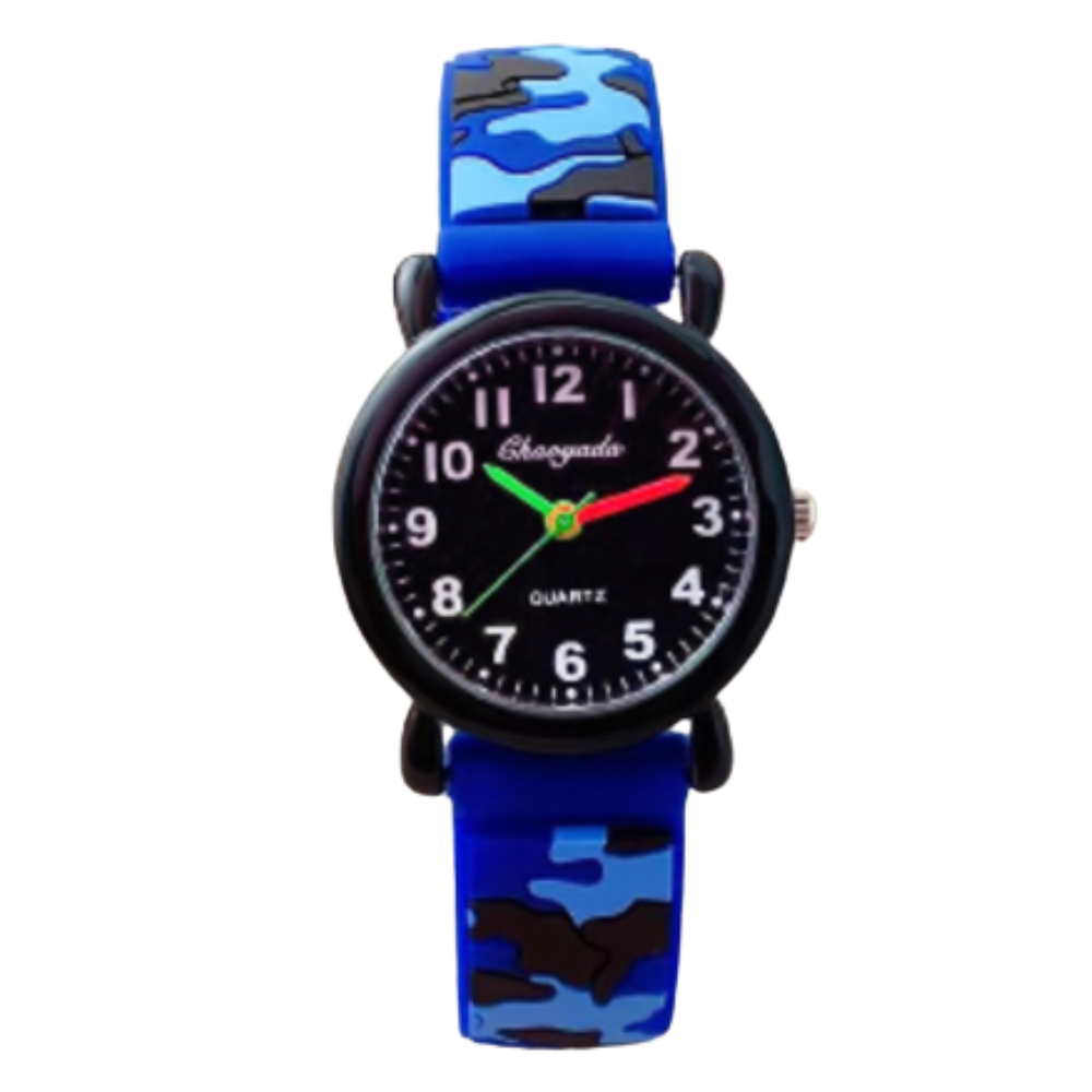 Relógio pulseira de silicone camuflado Brandon
