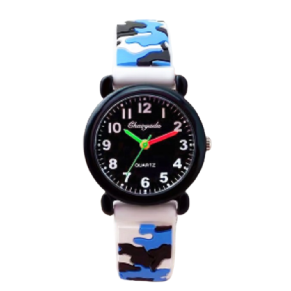 Relógio pulseira de silicone camuflado Brandon