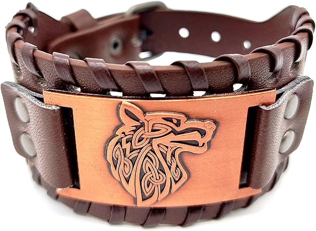 PULSEIRA VIKING EM COURO