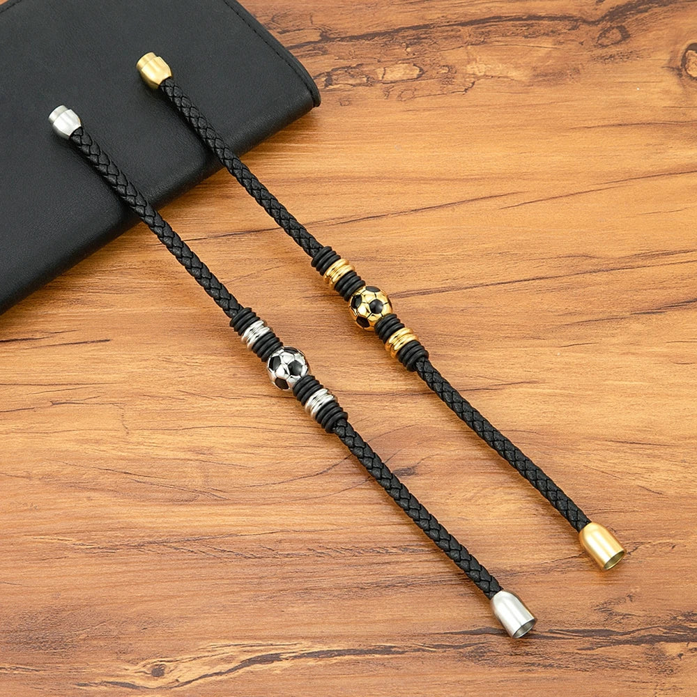 PULSEIRA DE COURO GENUÍNO FUTEBOL