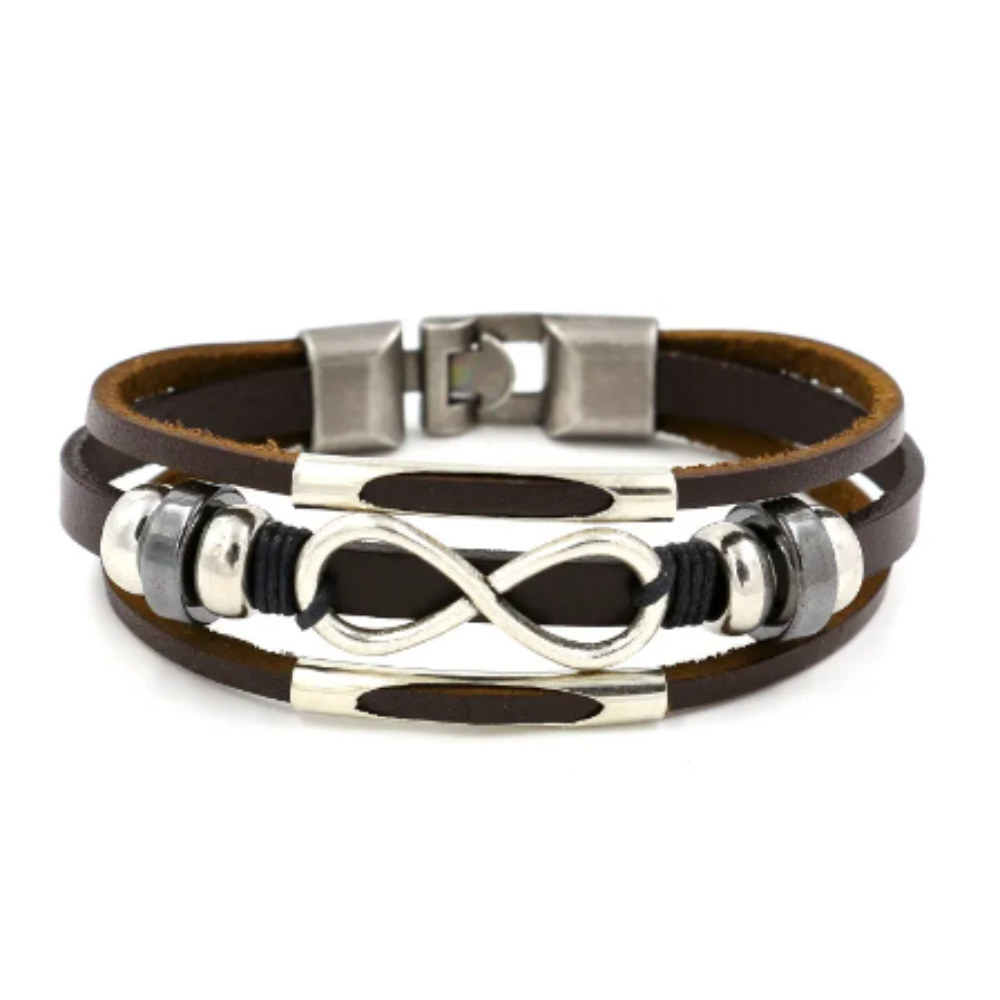 PULSEIRA INFINITO DE COURO