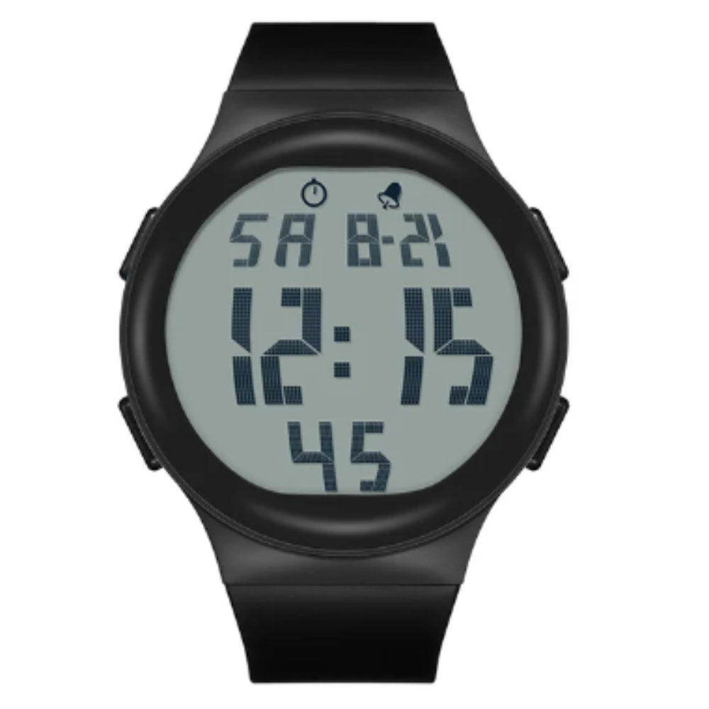 Relógio número grande pulseira de silicone SANDA