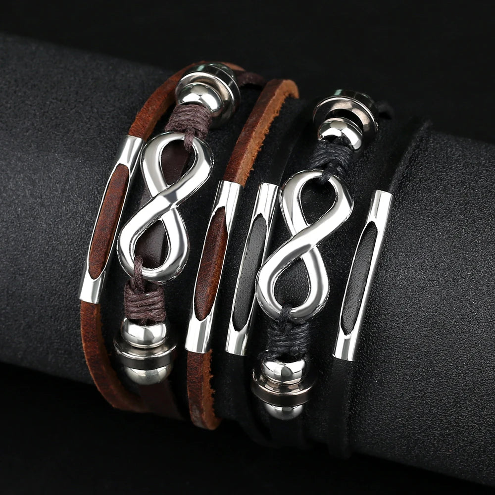 PULSEIRA INFINITO DE COURO