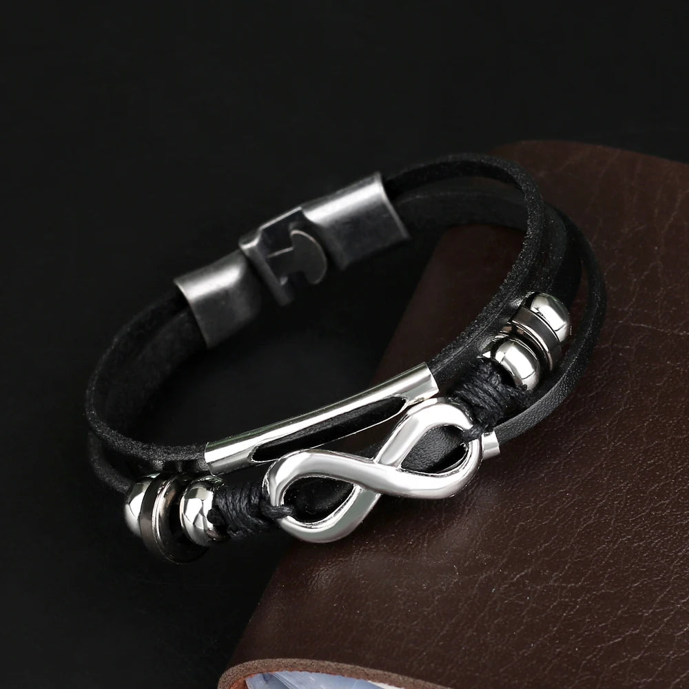 PULSEIRA INFINITO DE COURO