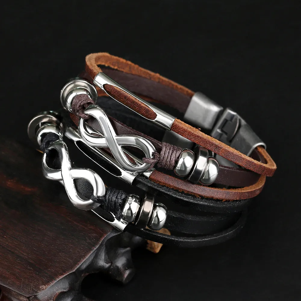 PULSEIRA INFINITO DE COURO