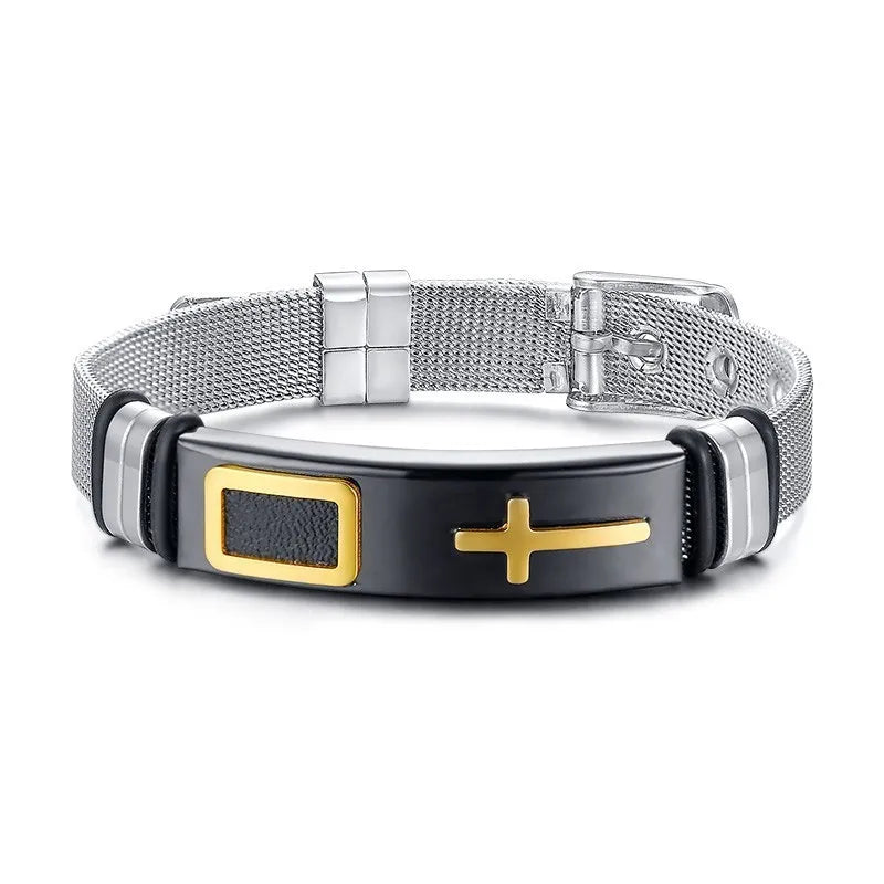 Pulseira Católica de aço
