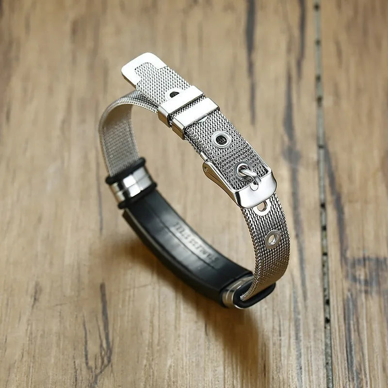 Pulseira Católica de aço