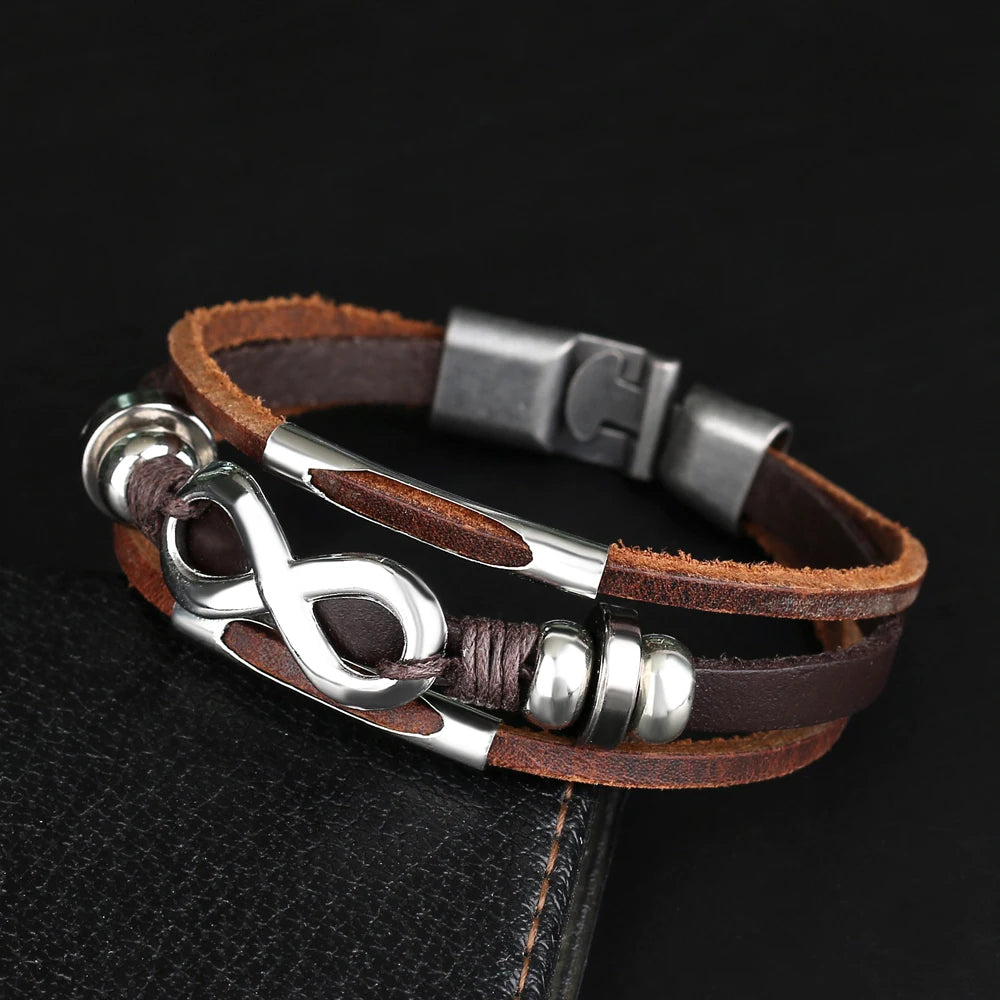 PULSEIRA INFINITO DE COURO