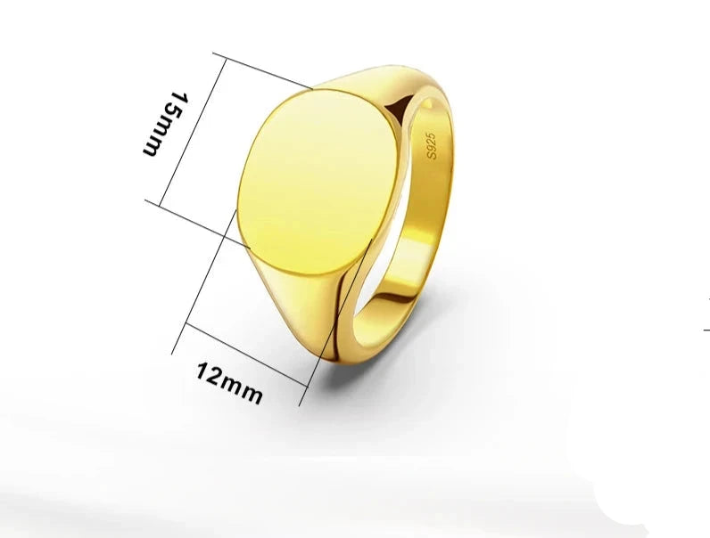 ANEL JOSÉ DO EGITO EM PRATA ESTERLINA 925 COM BANHO DE OURO AMARELO 18K