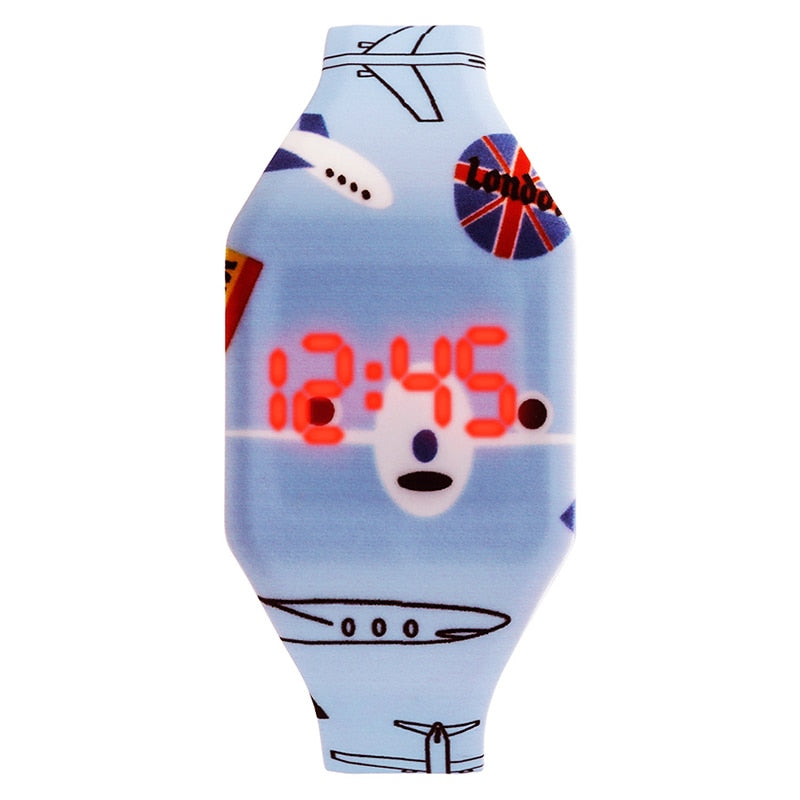 Relógio Infantil de silicone Desenho Animado TPW