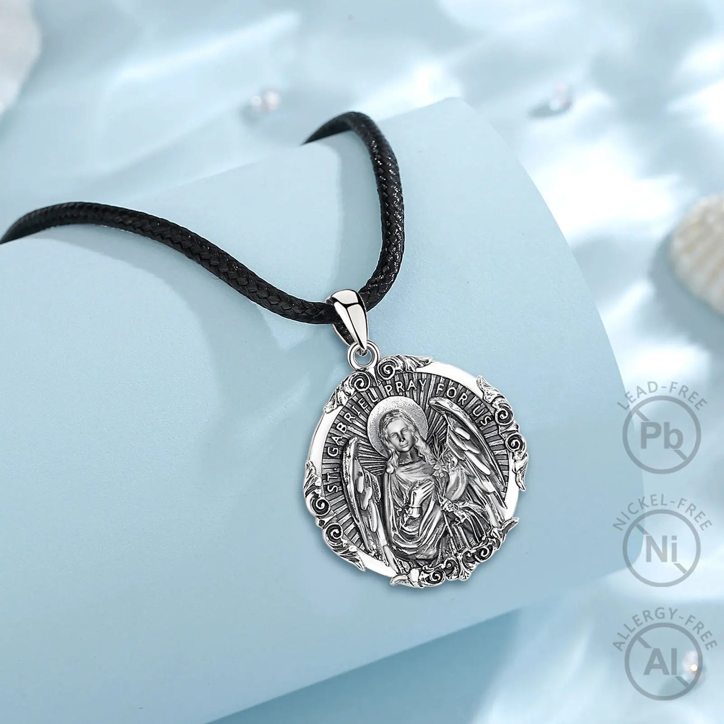 COLAR SÃO GABRIEL EM PRATA ESTERLINA 925
