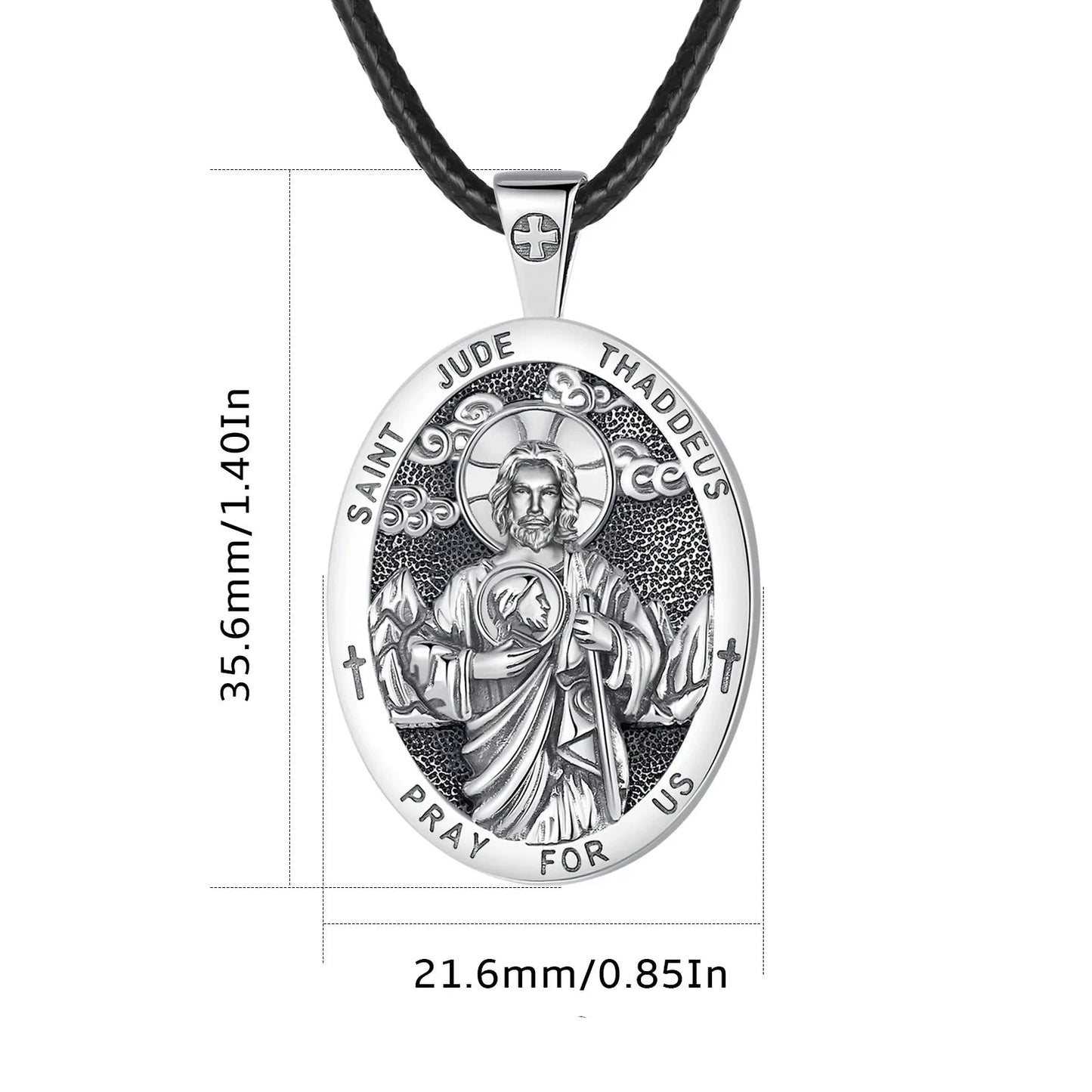 COLAR SÃO JUDAS EM PRATA ESTERLINA 925