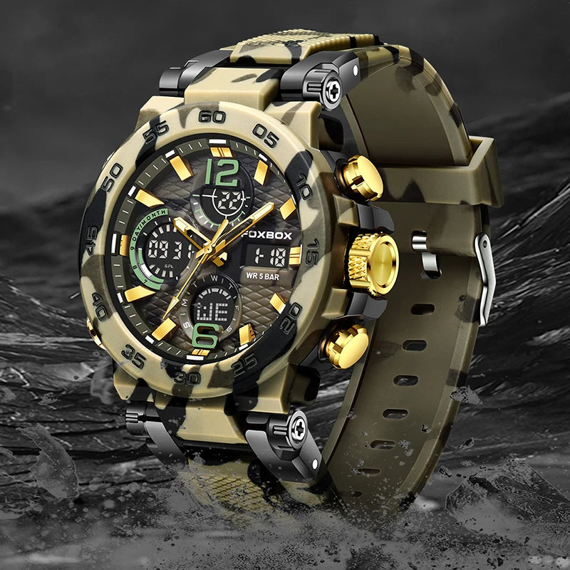 RELÓGIO MILITAR PULSEIRA DE SILICONE BRADOK