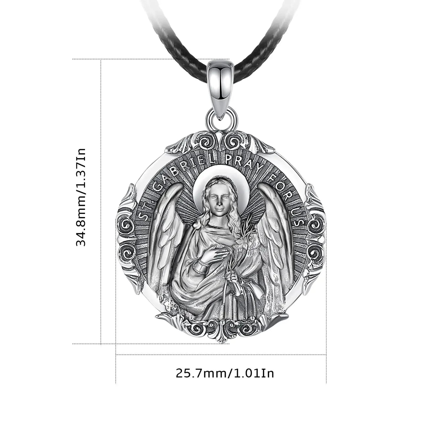 COLAR SÃO GABRIEL EM PRATA ESTERLINA 925