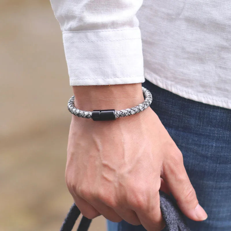 PULSEIRA MISTER BRAY DE COURO TRAÇADA