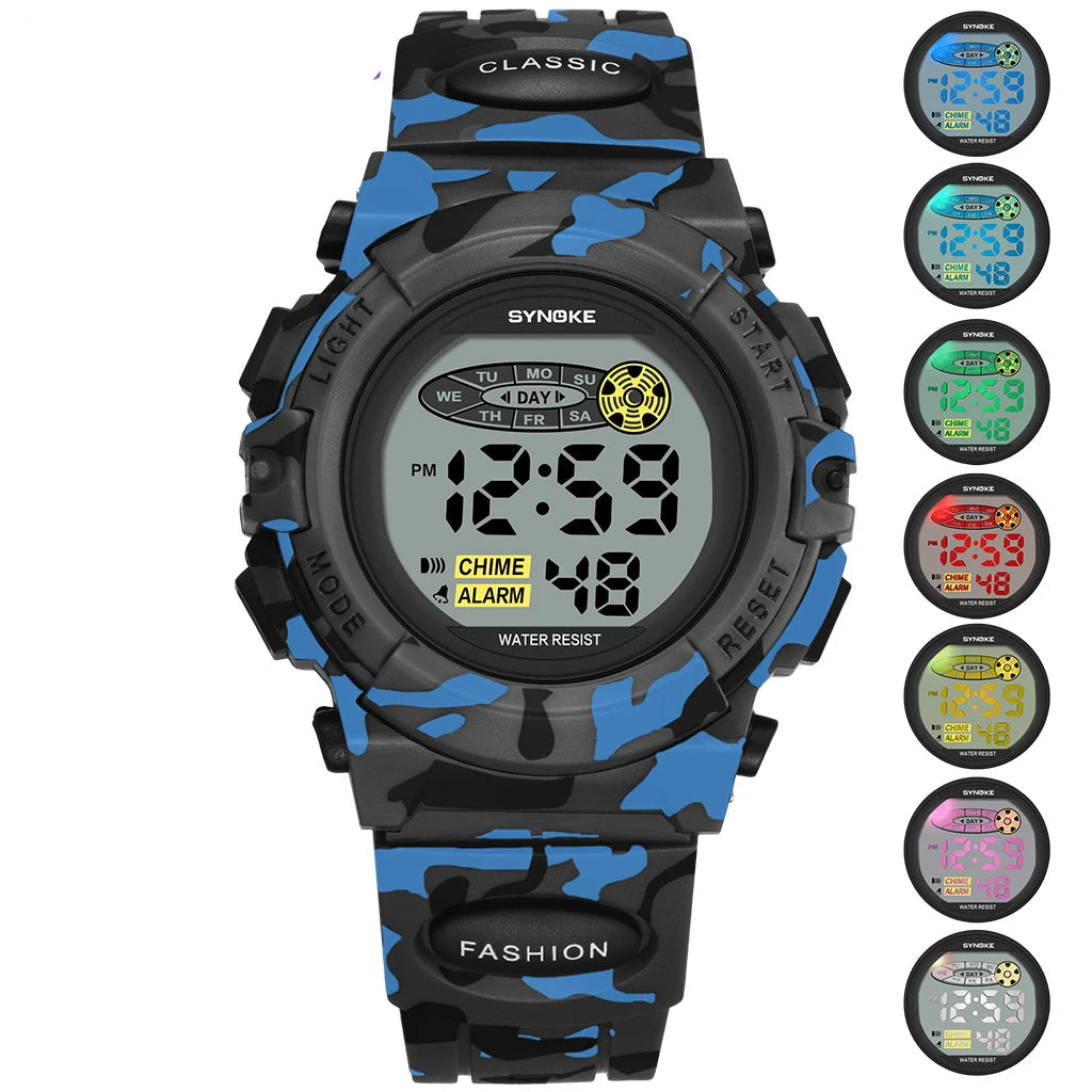 RELÓGIO INFANTIL CAMUFLADO RAMBOMM