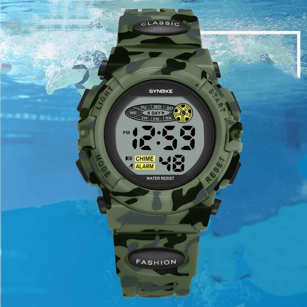 RELÓGIO INFANTIL CAMUFLADO RAMBOMM