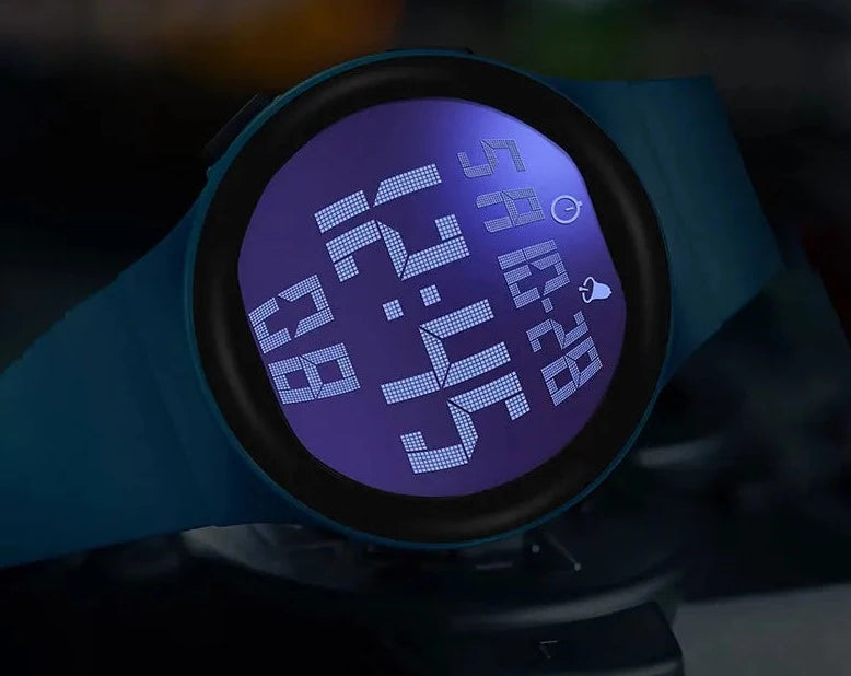 Relógio número grande pulseira de silicone SANDA