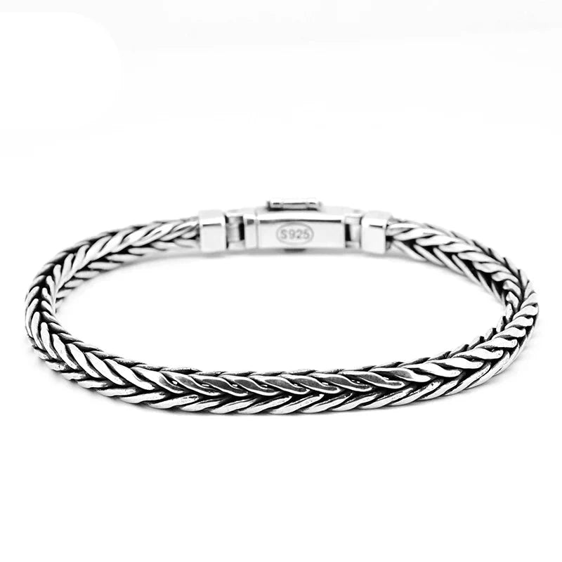 PULSEIRA DOMÍNIO ALFA EM PRATA ESTERLINA 925