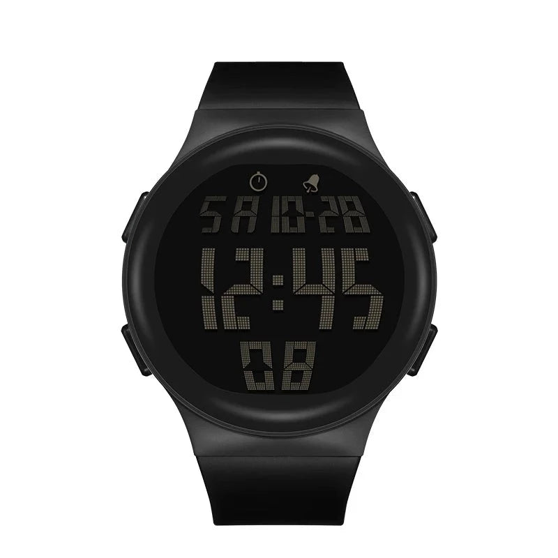 Relógio número grande pulseira de silicone SANDA