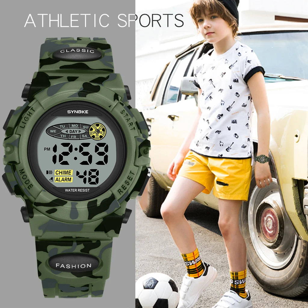 RELÓGIO INFANTIL CAMUFLADO RAMBOMM