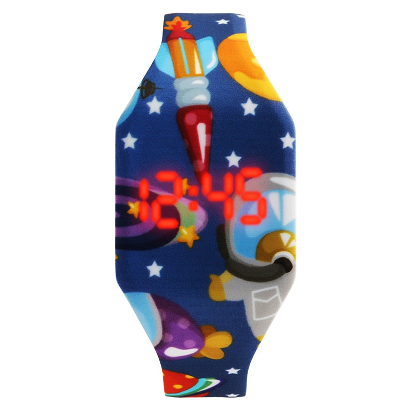 Relógio Infantil de silicone Desenho Animado TPW