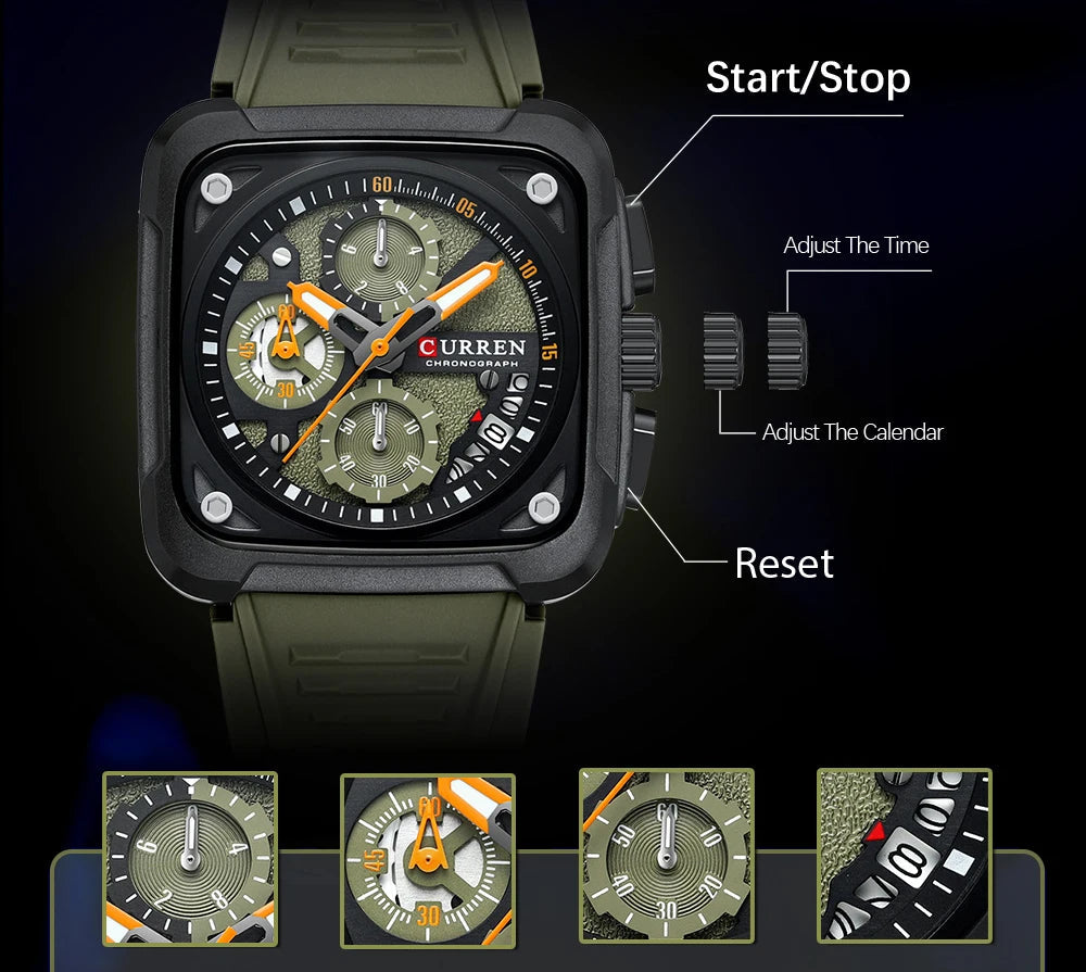 RELÓGIO MASCULINO COM PULSEIRA DE SILICONE BRANDOT