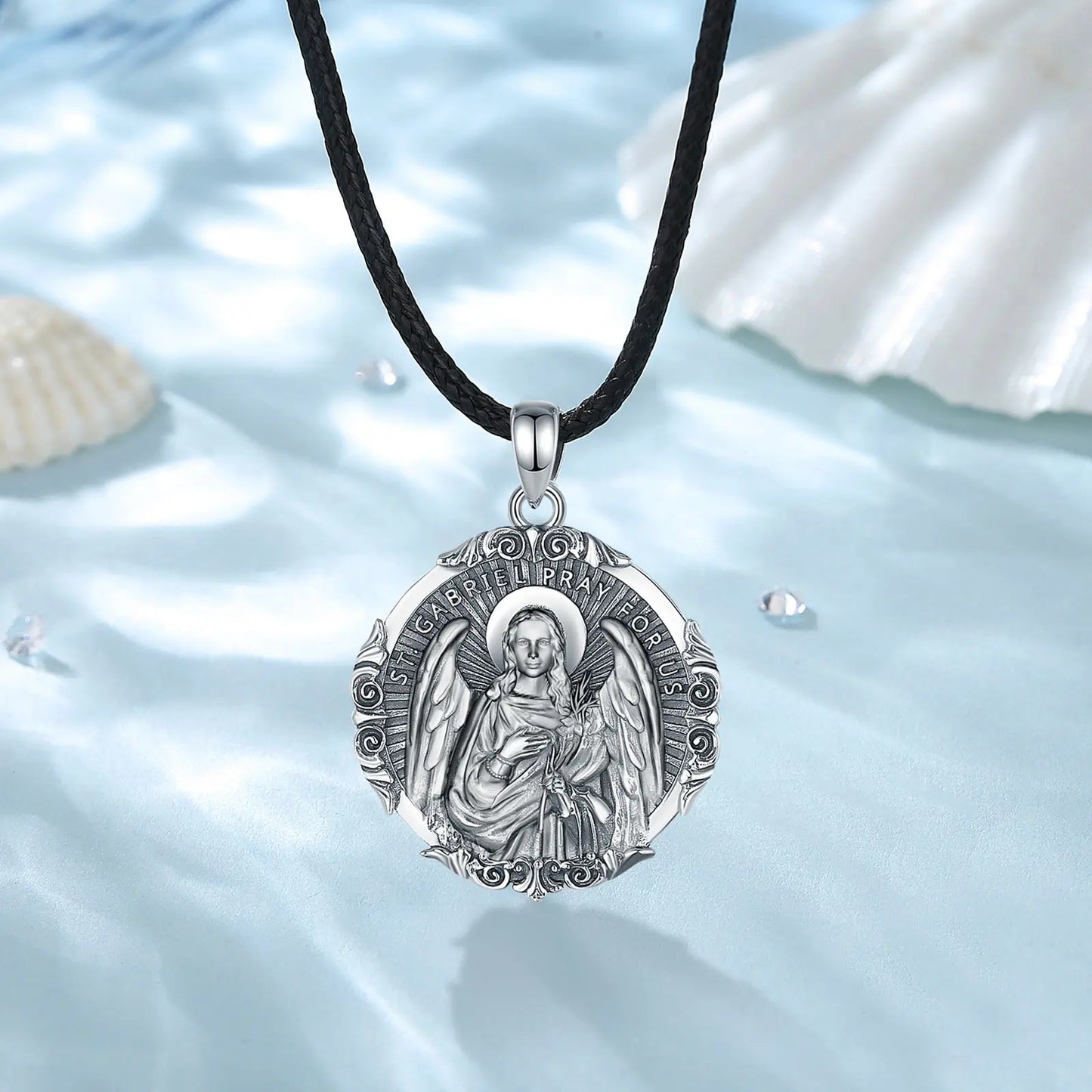 COLAR SÃO GABRIEL EM PRATA ESTERLINA 925