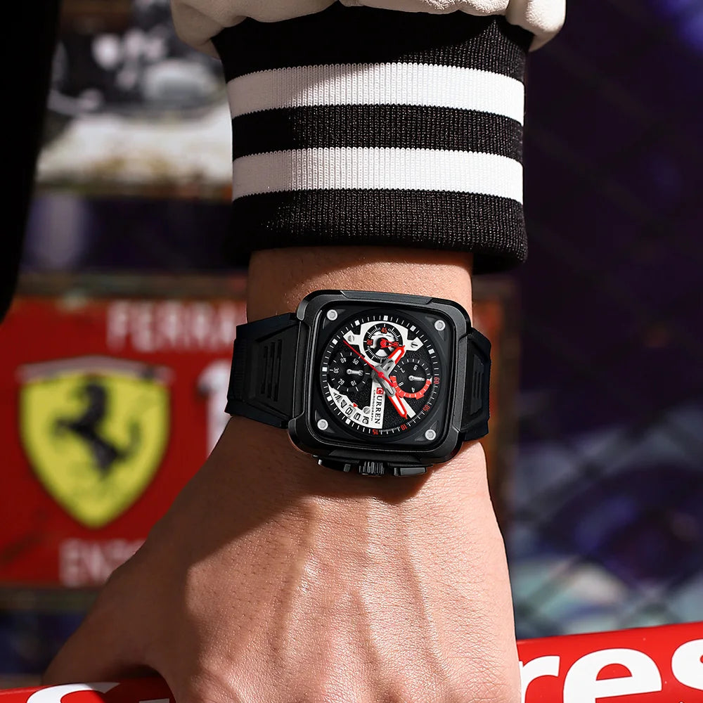 RELÓGIO MASCULINO COM PULSEIRA DE SILICONE BRANDOT