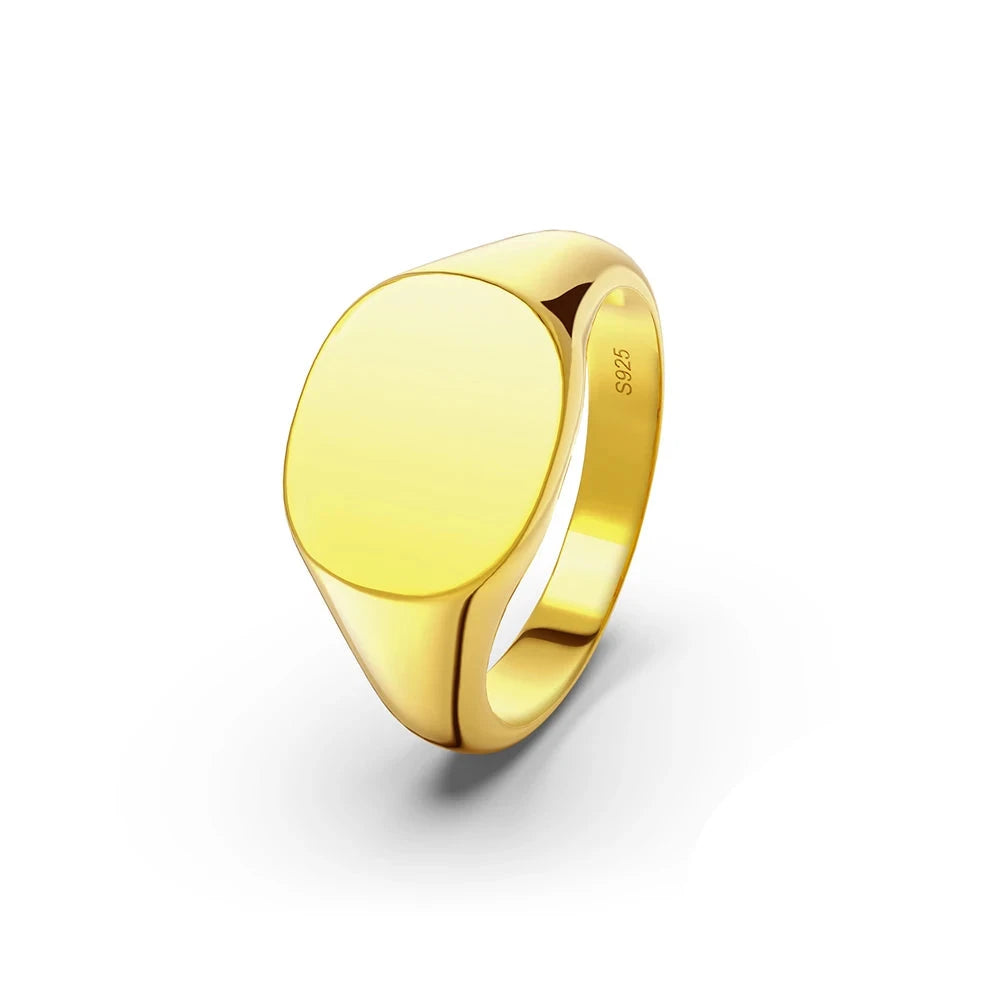 ANEL JOSÉ DO EGITO EM PRATA ESTERLINA 925 COM BANHO DE OURO AMARELO 18K