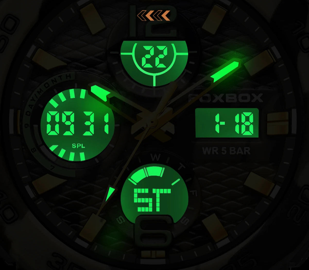 RELÓGIO MILITAR PULSEIRA DE SILICONE BRADOK