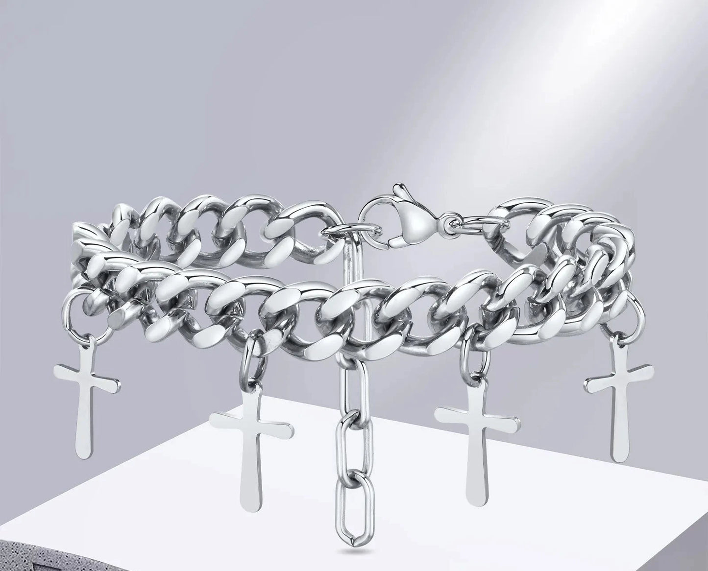 PULSEIRA PINGENTE DE CRUZ