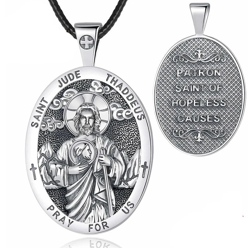 COLAR SÃO JUDAS EM PRATA ESTERLINA 925