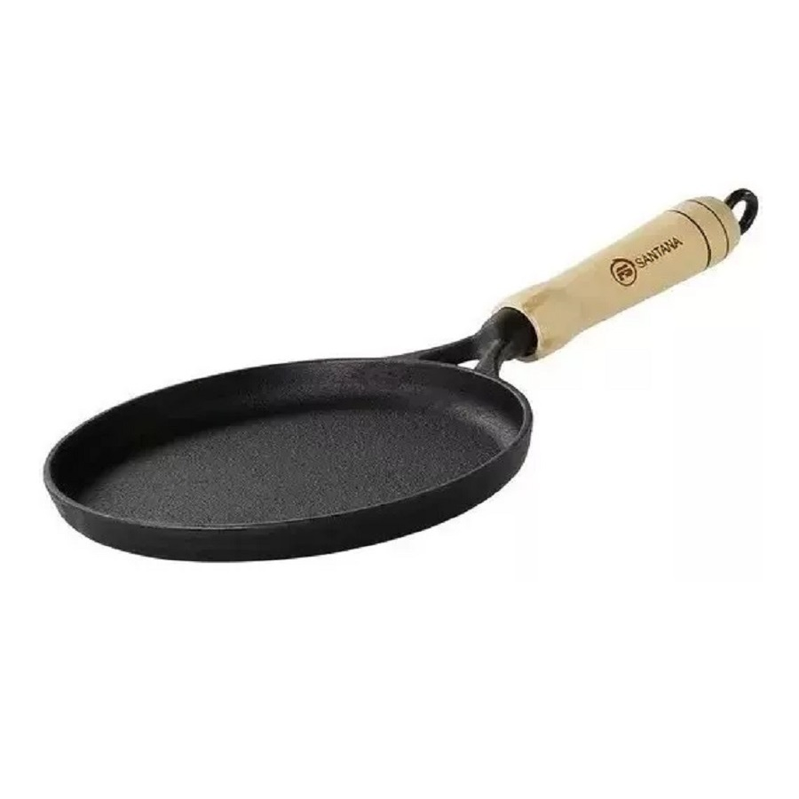 Tapioqueira De Ferro Fundido Redonda Diâmetro 18cm
