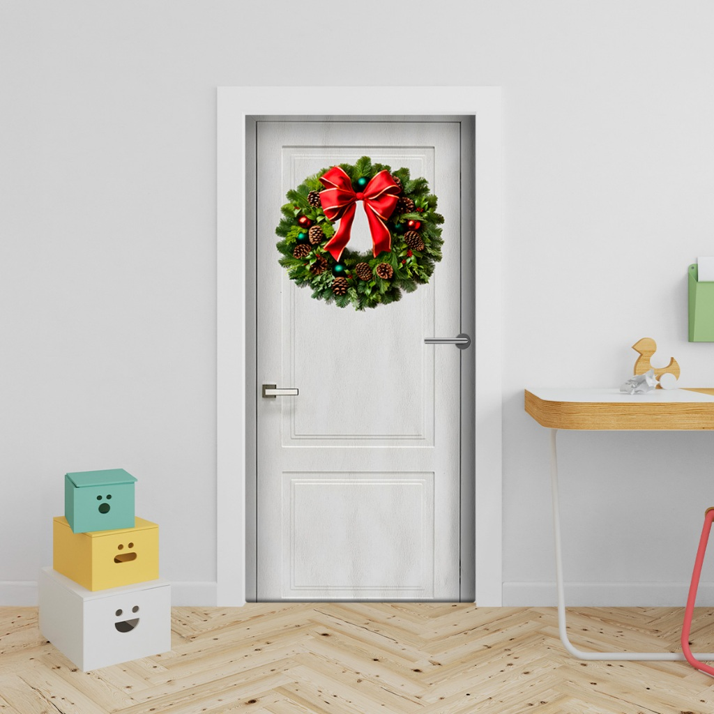 CAPA DECORATIVA DE NATAL PARA PORTA