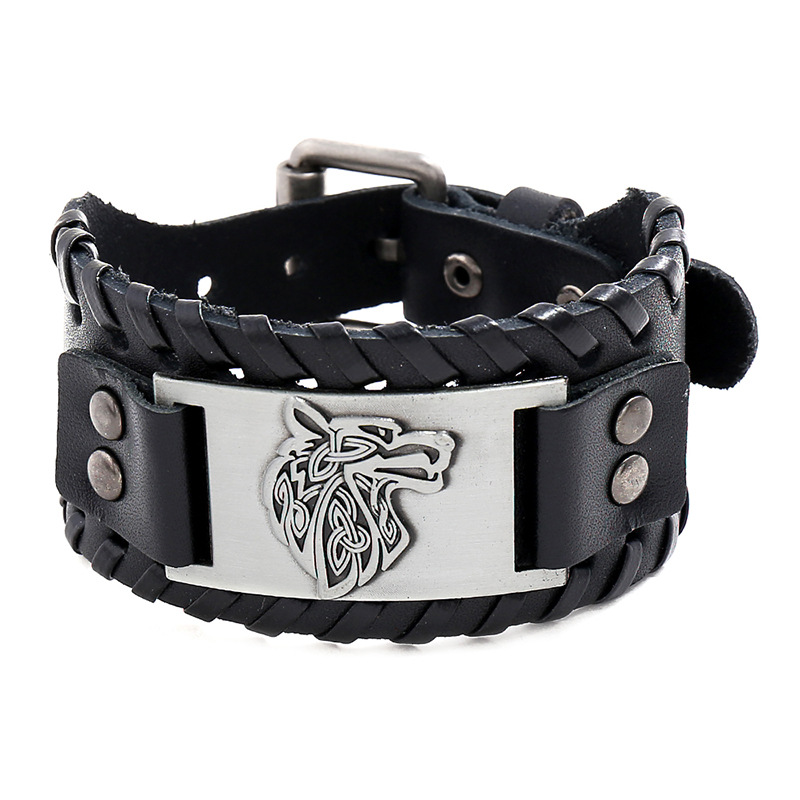 PULSEIRA VIKING EM COURO