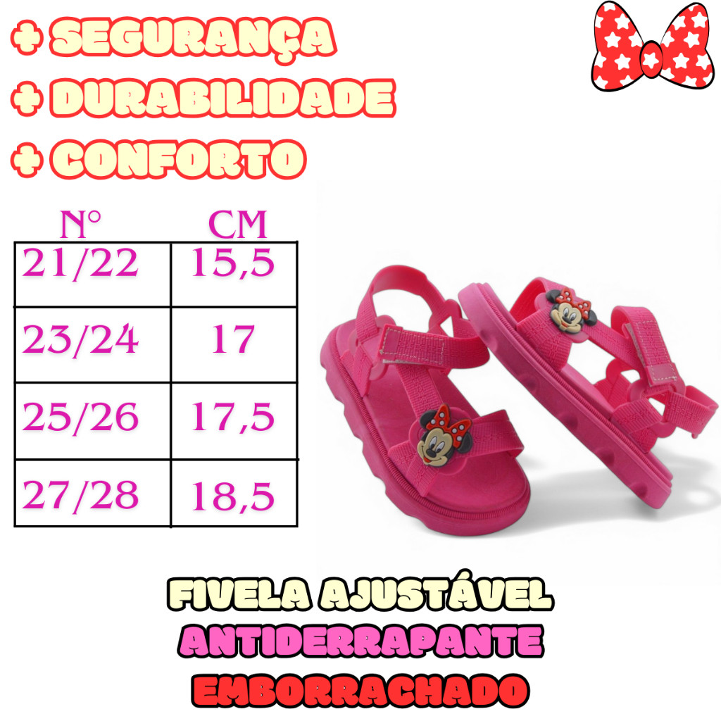 Sandália Infantil Menina Confortável Com Bolsinha Elegante Estilosa