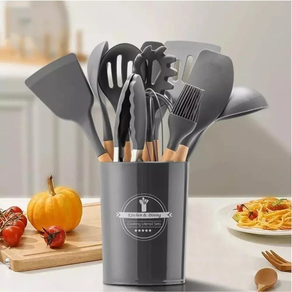 JOGO DE COZINHA KIT 12 PEÇAS SILICONE