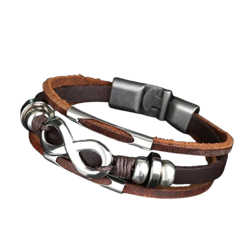 PULSEIRA INFINITO DE COURO