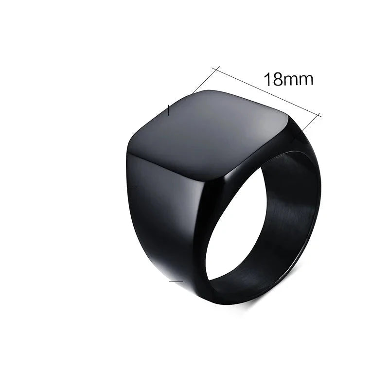 ANEL DE SINETE MASCULINO PRETO JOSUD