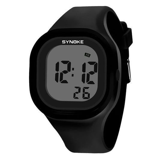 Relógio número grande Esportivo de Silicone á prova d'água SYNOKE PANARS