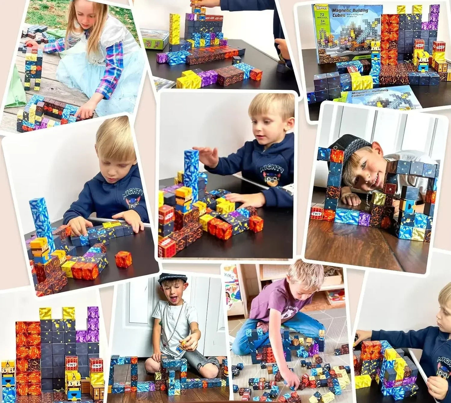 BLOCO DE CONSTRUÇÃO MAGNÉTICO CUBKIDS