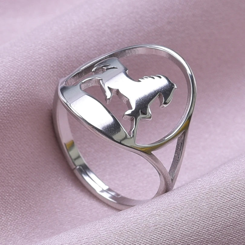 ANEL CAVALO EM AÇO INOXIDÁVEL AJUSTÁVEL