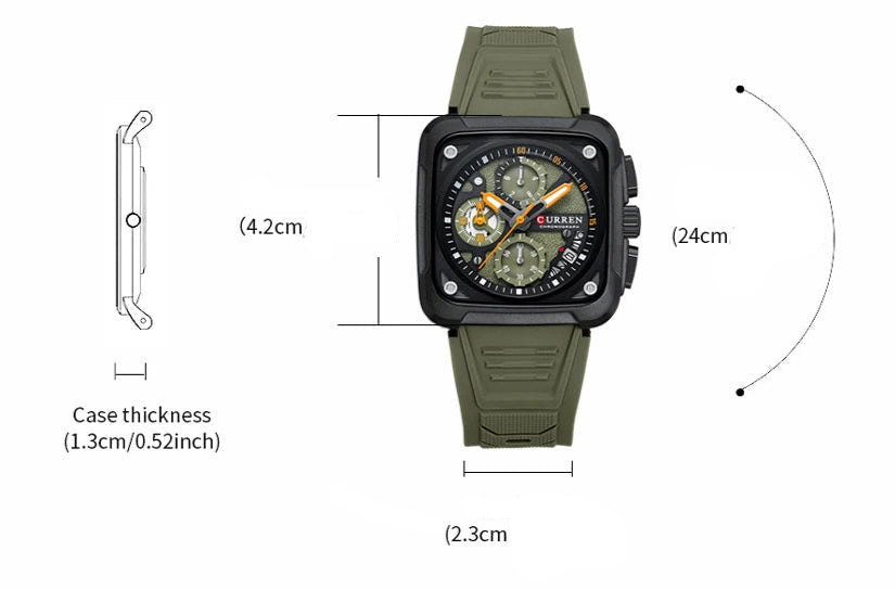 RELÓGIO MASCULINO COM PULSEIRA DE SILICONE BRANDOT