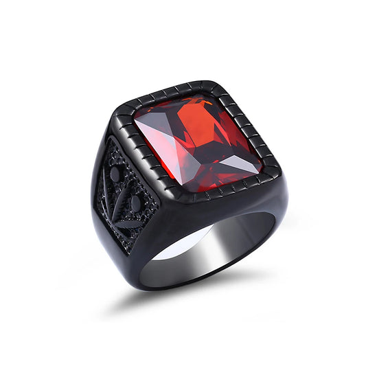 ANEL MASCULINO EM AÇO INOXIDÁVEL 316L ZAMT