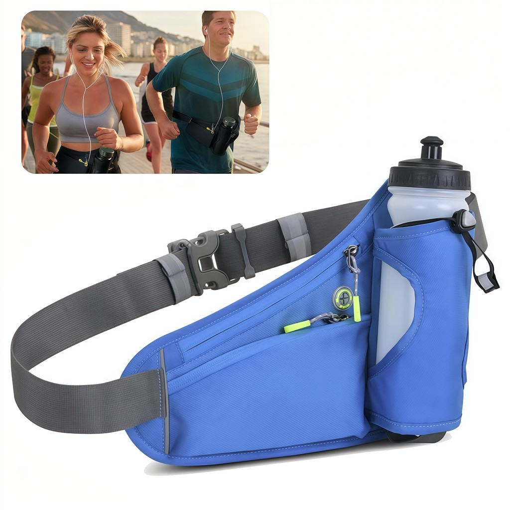 Pochete Esportiva Corrida Telefone Móvel Com Porta Garrafas De Água Para Caminhadas Ciclismo