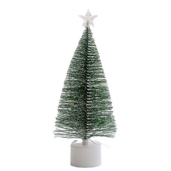 Árvore De Natal De Mesa Mini Artificial Com LED Luz