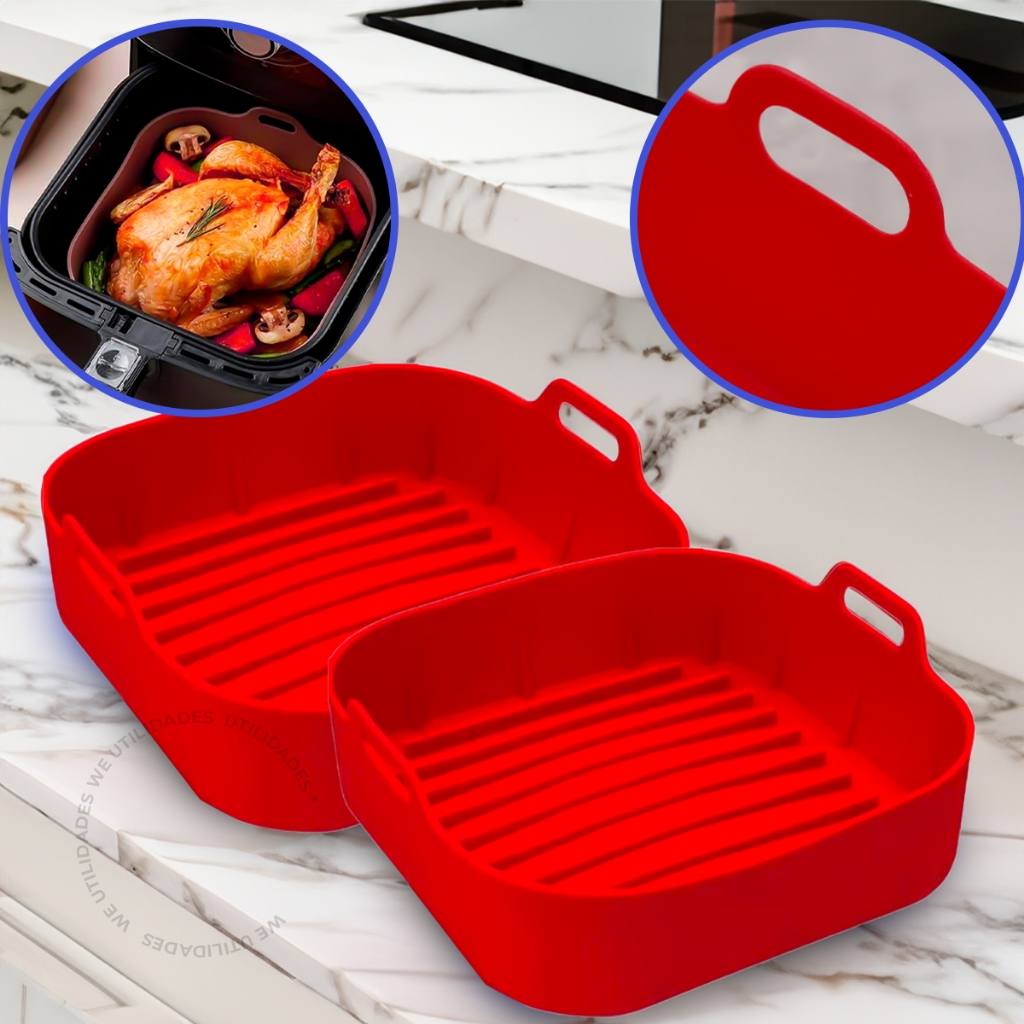 FORMA DE SILICONE GRANDE PARA AIR FRYER