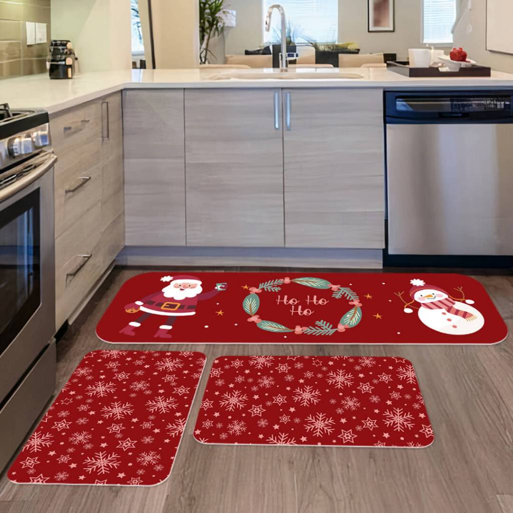 TAPETE DE COZINHA 3 PEÇAS NATAL