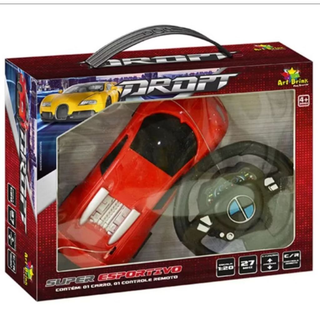 Carro De Controle Remoto Esportivo Sem Fio 3 Funções
